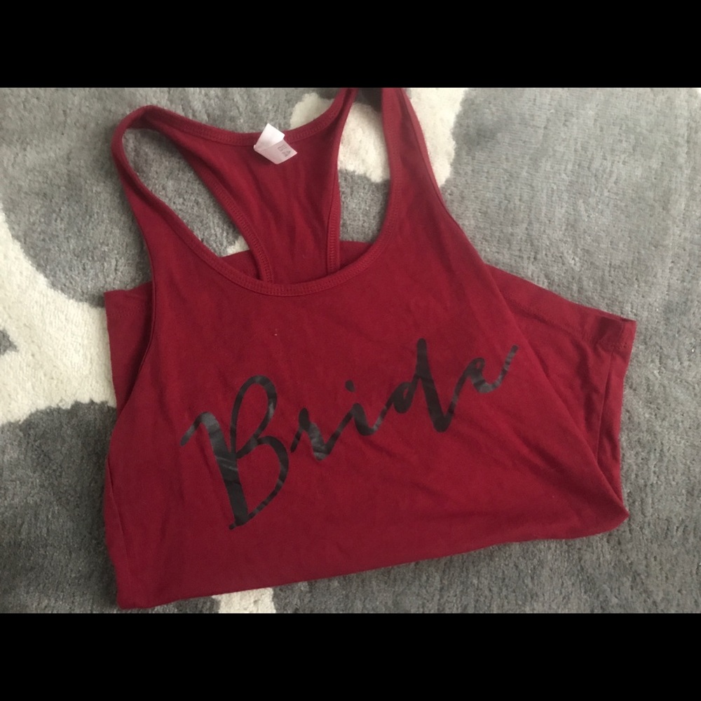 Bride tank top burgundy